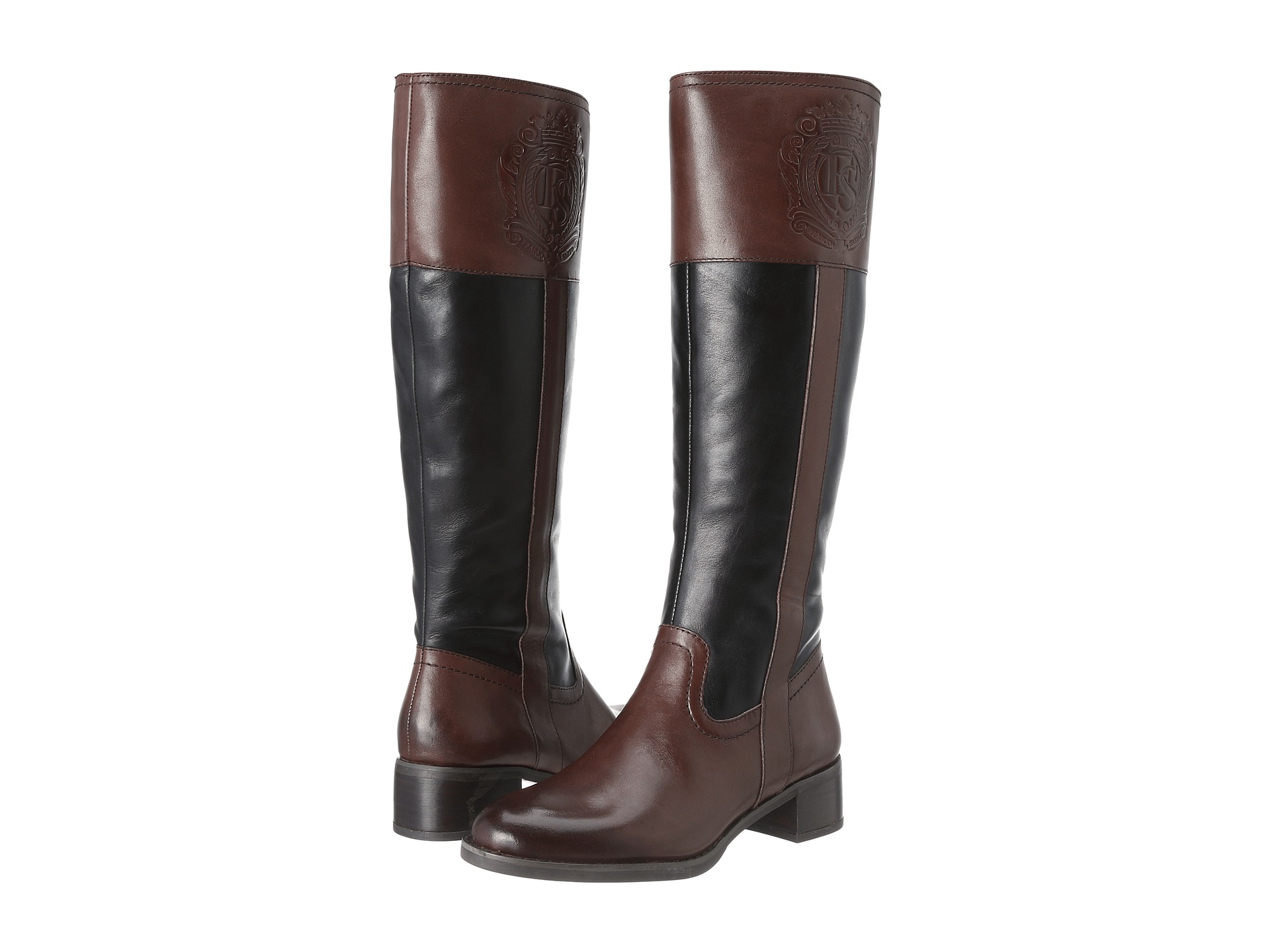 Franco Sarto Women's Christie Riding Boot Ox BrownLeather [C0031L1201